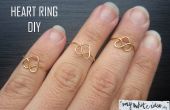 Corazón anillos DIY