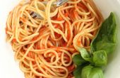 Espaguetis con tomate salsa receta libre de Gluten