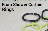 3 cosas que usted puede hacer desde la ducha cortina de anillos