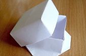 Caja en origami de soporte