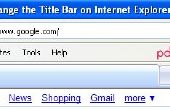 Cambiar el título de la ventana en Internet Explorer