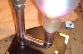 Una lámpara Steampunk muliti color LEDs