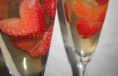 Gelatina de fresas y Champagne