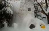 Fortaleza de nieve masiva con 3 pisos! 