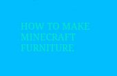 Cómo hacer muebles de minecraft