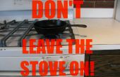 No dejar la estufa en! 