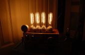 Lámpara Steampunk científico loco