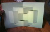 Fácil tarjeta geométrica de papel