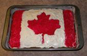 Cómo hacer un pastel de hoja bandera canadiense