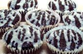 Baja grasa Zebra Cupcakes
