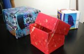 Utilizar volantes o postales para hacer una caja de regalo de origami