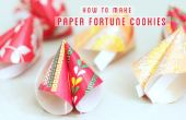 Cómo hacer galletas de la fortuna de papel