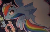 Cómo dibujar el tablero del arco iris de mi pequeño pony