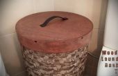 Cómo hacer una tapa de madera redonda para una canasta de lavandería! 