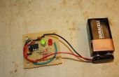 Planificación de circuito: Crear una doble parpadeando el LED del circuito en Protoboard con temporizador 555