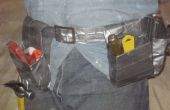Conducto de cinta y cartulina cinturón de herramientas y bolsas. 