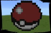 Minecraft_Pe Pixel_Art (pokeball)