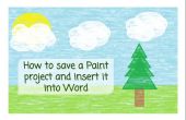 Cómo guardar un proyecto de pintura e insertarlo en Word