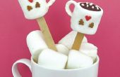 Cacao taza Marshmallow Pops/agitadores