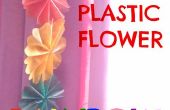 Arco iris de flores de plástico