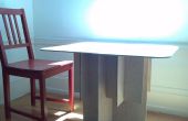 Mesa de madera contrachapada de flatpack SIMPLE portátil sin herramientas