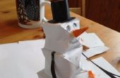 Muñeco de nieve de origami