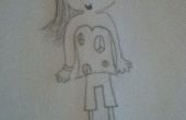 Dibujo de una niña Animea