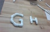 PVC tubería Letras G y H