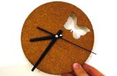 Mariposa reloj de corcho