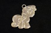 3D personalizado impreso (en plata) el encanto de mi pequeño Pony