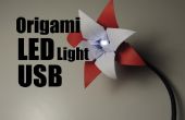 Origami LED luz lámpara USB