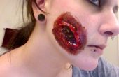 Como hacer una herida de carne de Zombie - Tutorial Video