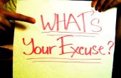 Cómo hacer excusas
