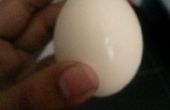 Fácil método para quitar un huevo duro. 