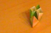 Origami barco de vapor de flotante