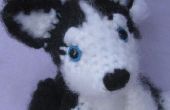 Cachorro Husky siberiano de ganchillo