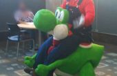 Super Mario Yoshi disfraz de jinete