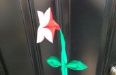 Origami flor tallo