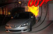 Hacer un coche de espía James Bond (con armas) y una pantalla de Halloween de escuela Spy