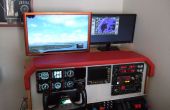 Cabina de simulador de vuelo DIY