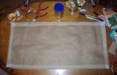 Pequeño mantel de arpillera DIY