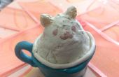 Arcilla gatito Latte Art