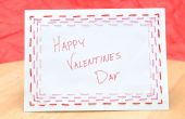 Cosido de tarjeta del día de San Valentín de la frontera