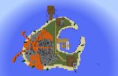 Minecraft volcán isla