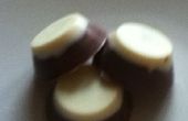 Caramelo relleno y blanco Chocolate dulces de leche