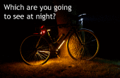 Resistente al agua durante la noche luces LED para tu bicicleta. 