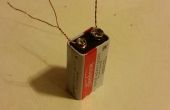 Cables de batería de 9 voltios para probar un condensador ventilador
