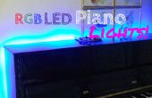 Piano de sonido reactiva RGB LED luces! 