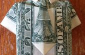 Dollar Bill Origami-camisa y corbata