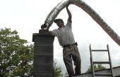 Instalación de revestimiento de chimenea flexible